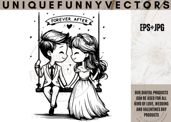 Charming Illustrations for Wedding and Couple Projects
