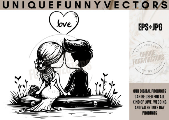 Love and Wedding Illustrations 270: Charming Characters for Your Projects