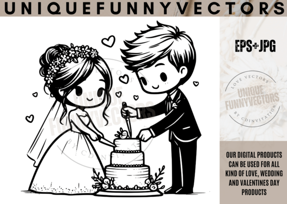 Love and Wedding SVG Vectors 452: Charming Characters for Every Occasion