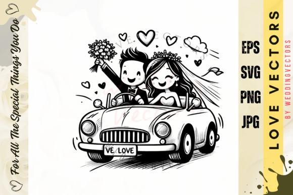 Modern Luxury Love Illustration - C50: Sophisticated Wedding Design